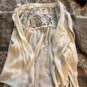 Cream / white laced cover up